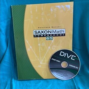 Saxon Math Homeschool 6/5 Solutions Manual with Dive CD